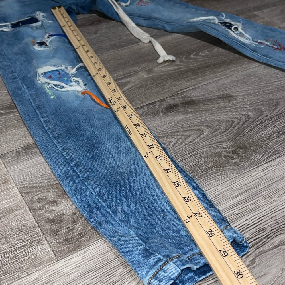 Thrt Distressed Patchwork Skinny Jeans - image 3